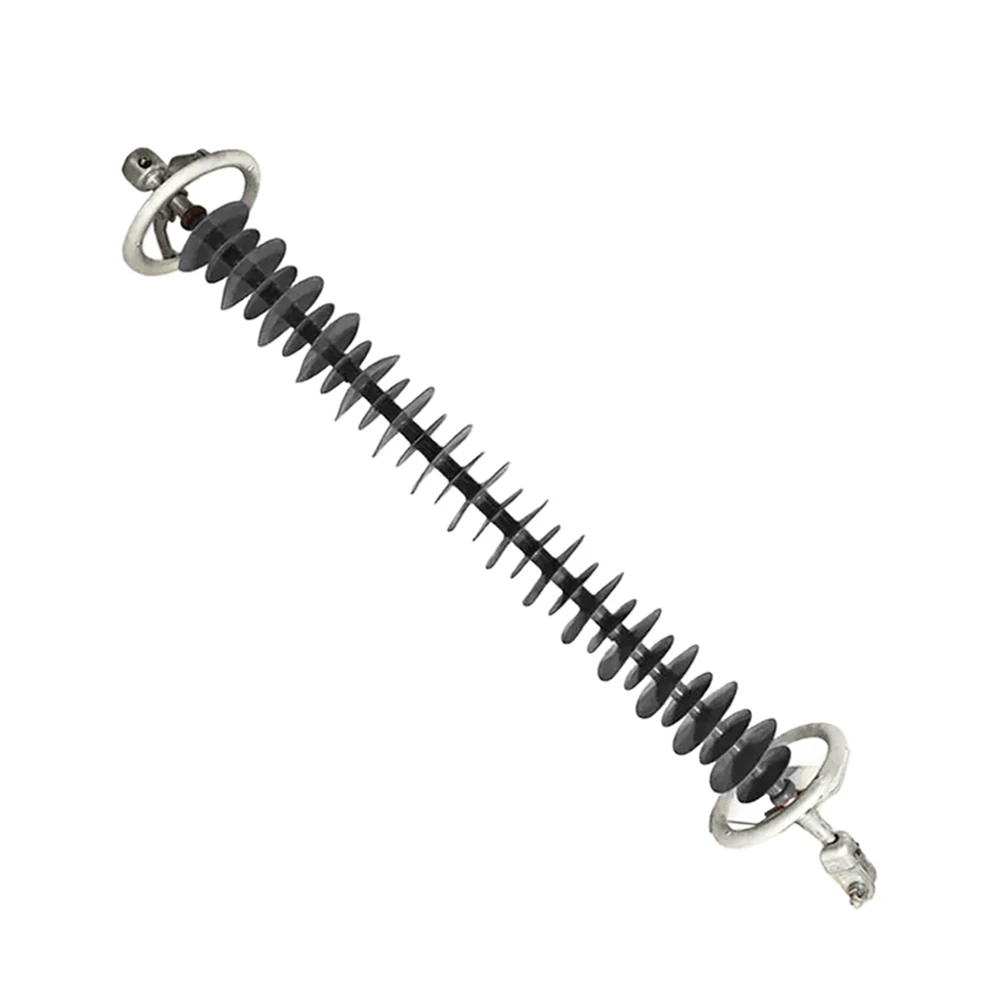 220 kV composite suspension insulator fitted with an aluminum corona ring and two arcing horns 220 kV composite suspension insulator fitted with an aluminum corona ring and two arcing horns