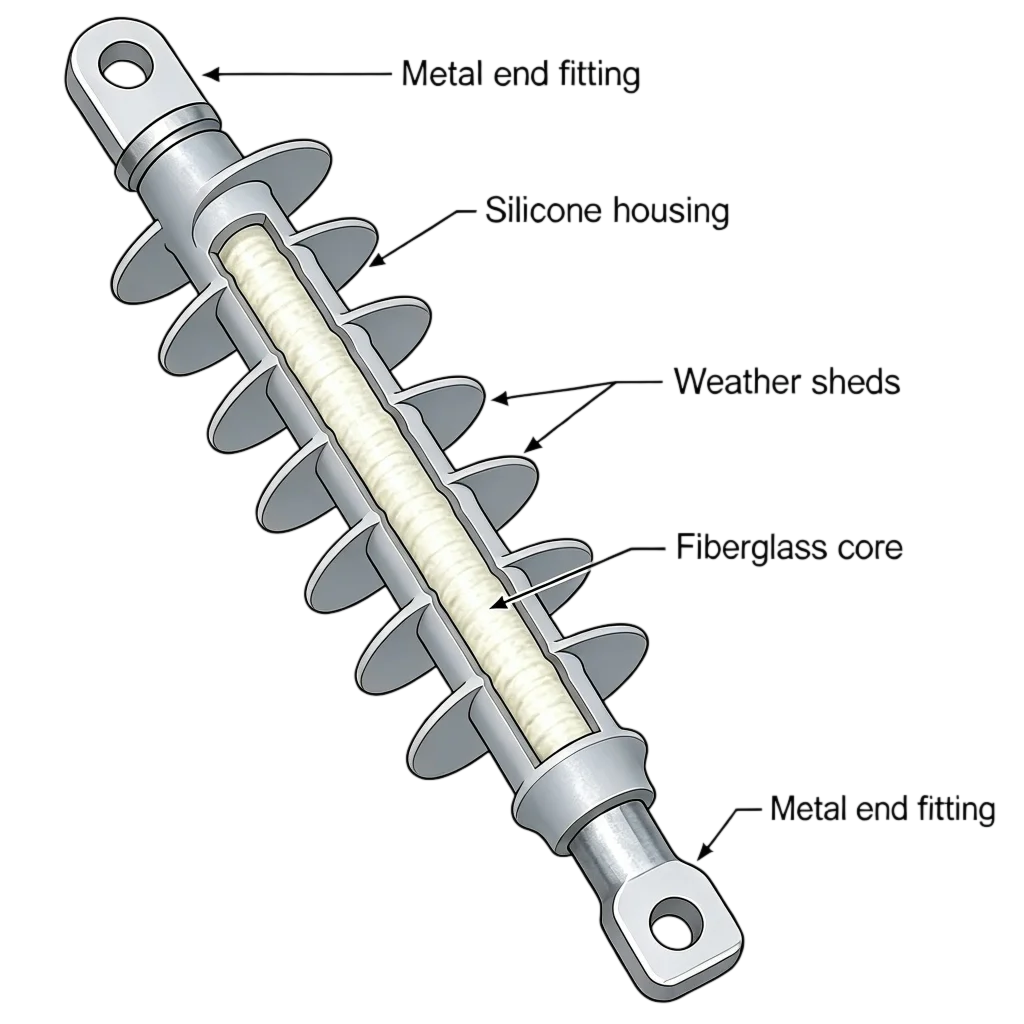 Analysis of Polymer Insulator Construction