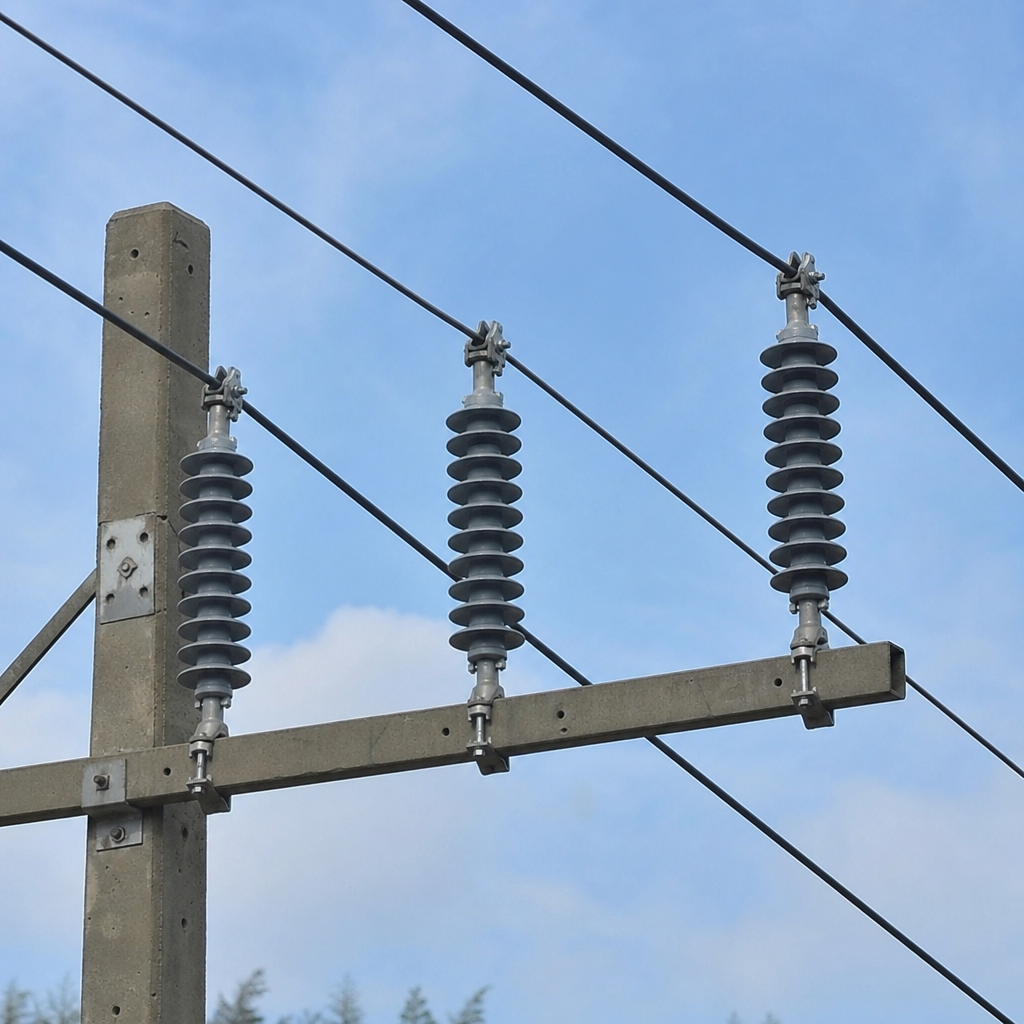 a8619ecb12d0afde80067cdc7cd92b3e polymer insulators installed on overhead electrical lines