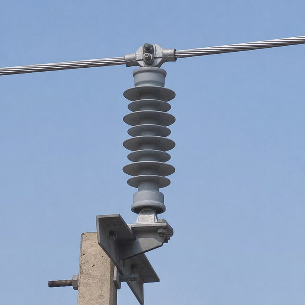 How Do Polymer Insulators Insulate Electricity? 1 polymer insulator supporting electrical conductors