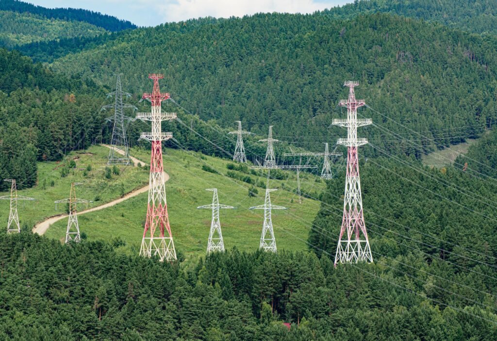Power grid transmission tower Power grid transmission tower